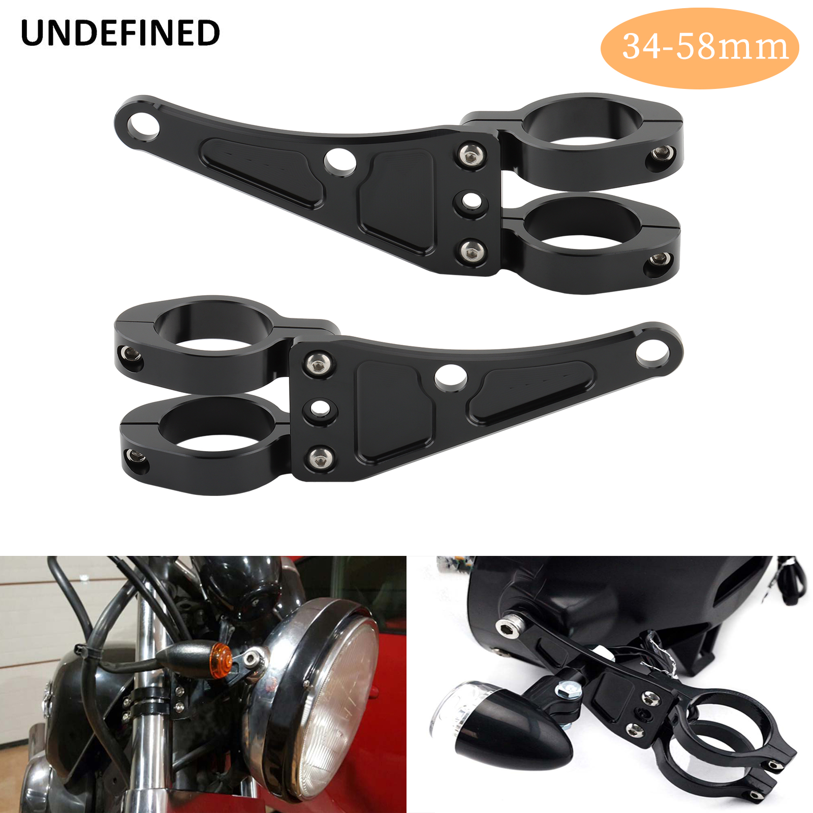 Golf Zero - 33mm-58mm Headlight Bracket Mount Clamps Fork