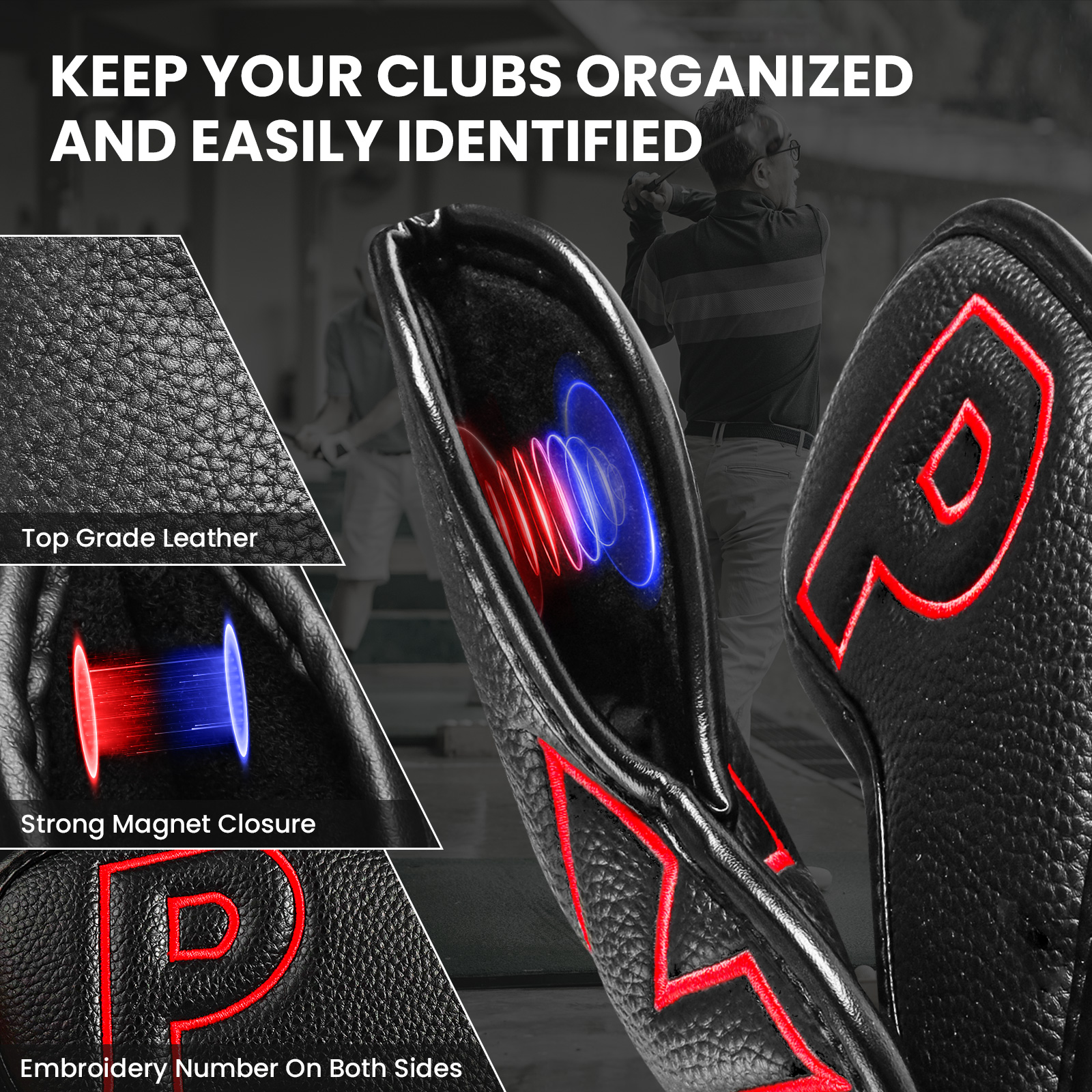 Golf Iron Covers Set Strong Ma - Golf Equipment Kit avaliação e preço