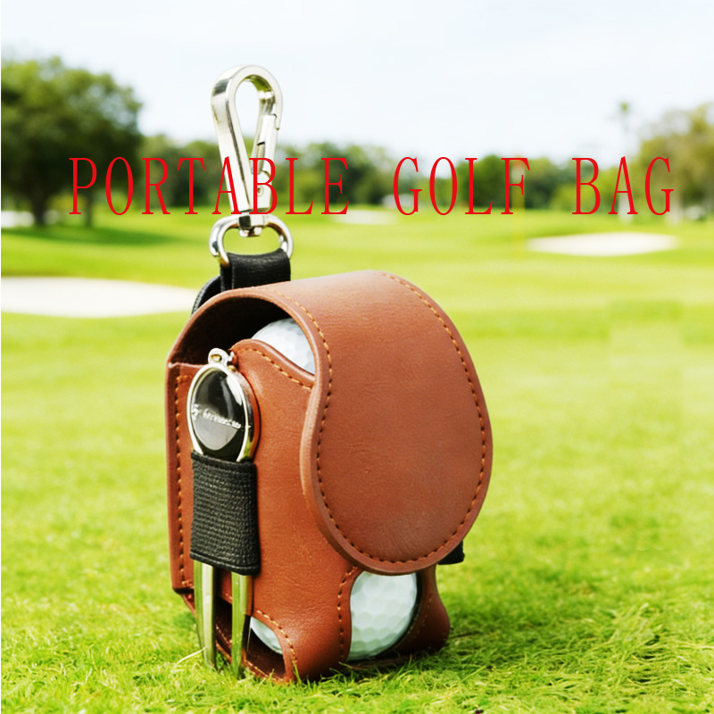 Golf PU Ball Bag Two-Piece Set - Golf Equipment Kit avaliação e preço