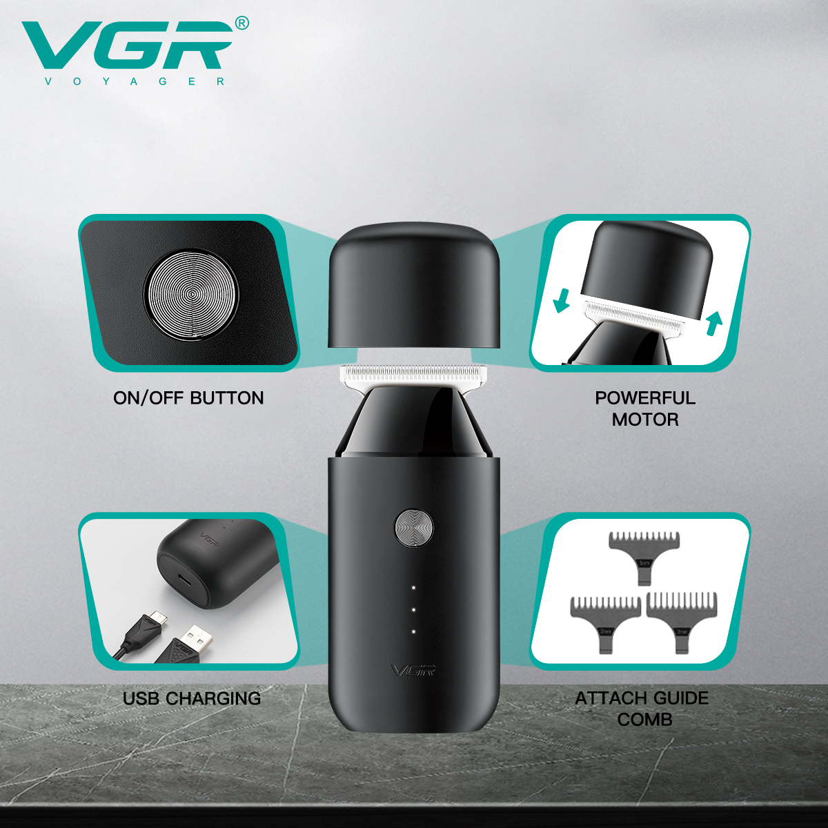 VGR Mini Hair Clipper Professi - Golf Zero avaliação e preço