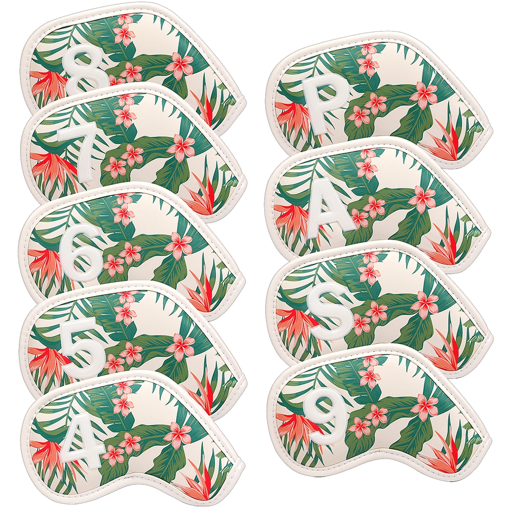 9pcs a Set PU Leather Hawaiian - Golf Equipment Kit avaliação e preço