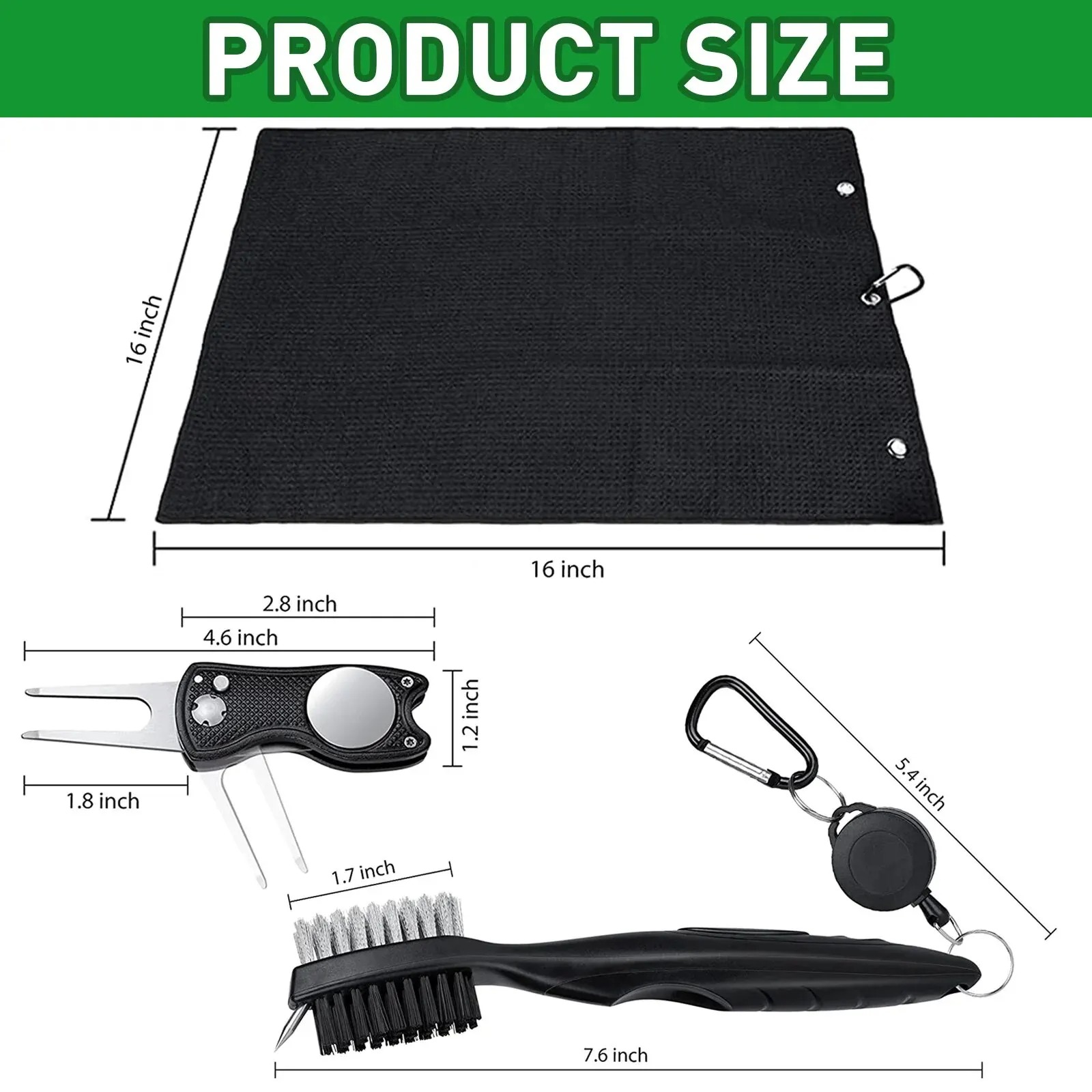 Golf Club Brush and Towel Clea - Golf Equipment Kit avaliação e preço