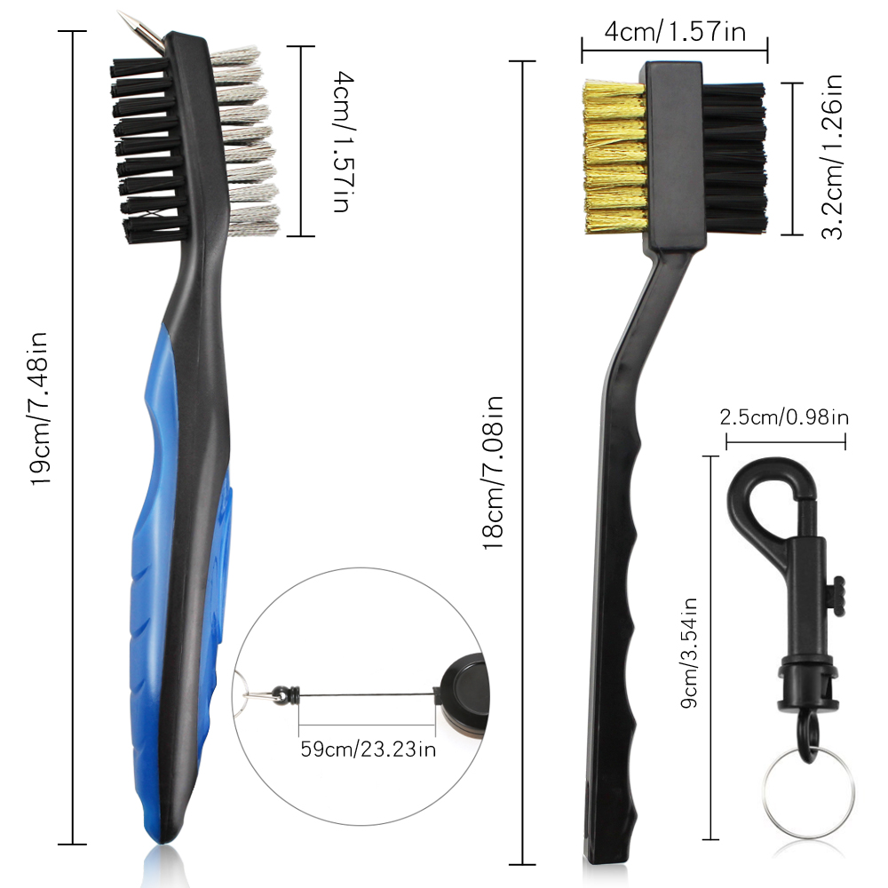 2Pcs/Set Golf Club Brush Golf  - Golf Equipment Kit avaliação e preço