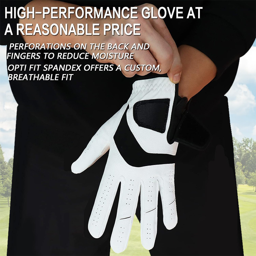 5 Pcs Golf Gloves Men Leather  - Golf Equipment Rental avaliação e preço