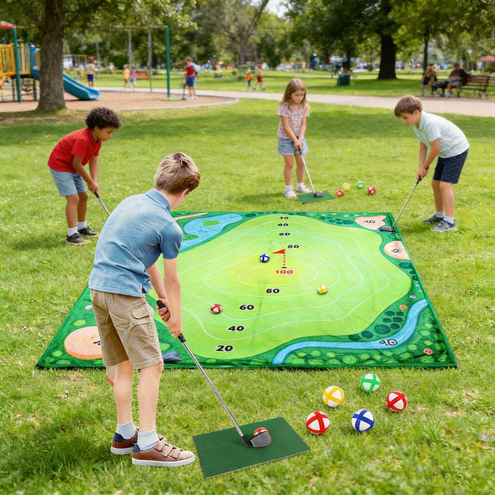Golf Practice Mat Exercise Pra - Golf Equipment Kids avaliação e preço