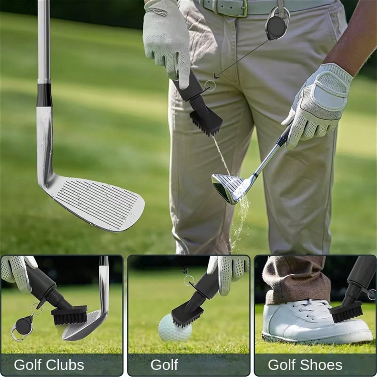 1pc Golf Club Cleaning Brush W - Golf Equipment Rental avaliação e preço